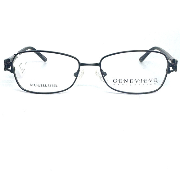 Genevieve Black full Rim Eyeglasses Frames 52[]16-130MM H17073 - Picture 1 of 6